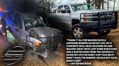 “Saved My Life for Sure” – Steelcraft Elevation Front Bumper on a 2015 Chevy Silverado 2500HD LTZ 4X4