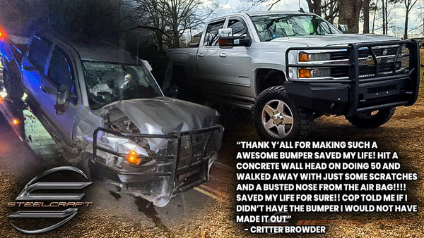 “Saved My Life for Sure” – Steelcraft Elevation Front Bumper on a 2015 Chevy Silverado 2500HD LTZ 4X4