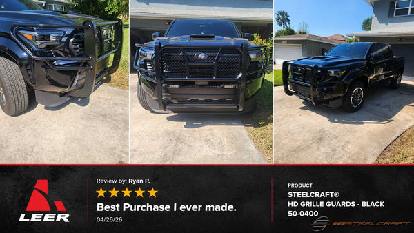 LEER Customer Review: Steelcraft HD Grille Guard 50-0400 on a Heavy-Duty Truck Build