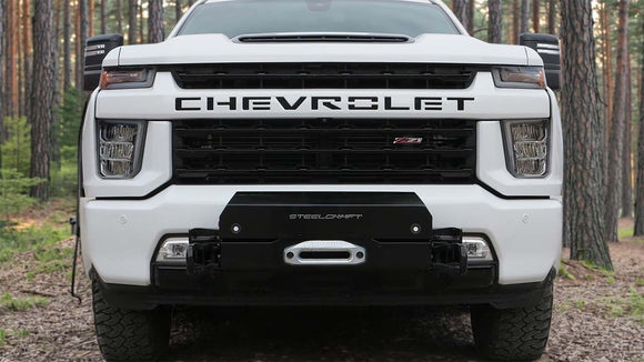 WINCH TRAY FOR 20-26 Chevrolet Silverado 2500/3500 & GMC Sierra 2500/3500 | Black| Model 1447W