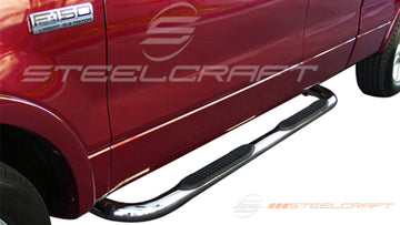 212417, Ford, Ford F-150, 2004, 2005, 2006, 2007, 2008, 4, 5, 6, 7, 8, SuperCab, Light Duty, Sidebars, 3 Round Sidebars