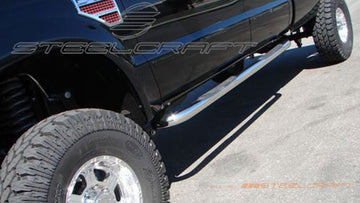 212440, Ford, Ford F-150, 2004, 2005, 2006, 2007, 2008, 4, 5, 6, 7, 8, SuperCrew, Light Duty, Sidebars, 3 Round Sidebars
