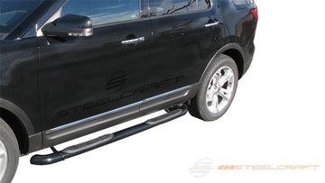 213907, Ford, Ford Explorer, 2011, 2012, 2013, 2014, 2015, 2016, 2017, 2018, 2019, 11, 12, 13, 14, 15, 16, 17, 18, 19, All Explorer models, Light Duty, Sidebars, 3 Round Sidebars