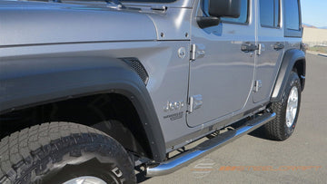 222300, Jeep, Jeep Wrangler, 2018, 2019, 2020, 2021, 2022, 2023, 2024, 2025, 18, 19, 20, 21, 22, 23, 24, 25, JL, Light Duty, Sidebars, 3 Round Sidebars, Jeep Products