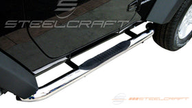 222400, Jeep, Jeep Wrangler, 2018, 2019, 2020, 2021, 2022, 2023, 2024, 2025, 18, 19, 20, 21, 22, 23, 24, 25, JL, Light Duty, Sidebars, 3 Round Sidebars, Jeep Products