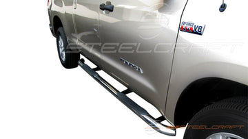 233107, Toyota, Toyota Tundra, 2007, 2008, 2009, 2010, 2011, 2012, 2013, 2014, 2015, 2016, 2017, 2018, 2019, 2020, 2021, 7, 8, 9, 10, 11, 12, 13, 14, 15, 16, 17, 18, 19, 20, 21, Double cab, Light Duty, Sidebars, 3 Round Sidebars