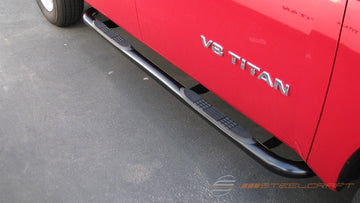 240717, Nissan, Nissan Titan, Nissan Titan XD, 2017, 2018, 2019, 2020, 2021, 2022, 2023, 2024, 17, 18, 19, 20, 21, 22, 23, 24, King cab, Light Duty, Sidebars, 3 Round Sidebars
