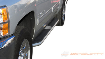 300-02220, Chevrolet, GMC, 1500, 1500 Classic, 1500 HD Classic, 2500, 2500 HD, 2500 HD Classic, 3500 Classic, 3500 HD, GMC Sierra, GMC Sierra 1500, GMC Sierra 1500 Classic, GMC Sierra 1500 HD Classic, GMC Sierra 2500 HD, GMC Sierra 2500 HD Classic, GMC Sierra 3500 Classic, GMC Sierra 3500 HD, 2007, 2008, 2009, 2010, 2011, 2012, 2013, 2014, 2015, 2016, 2017, 2018, 7, 8, 9, 10, 11, 12, 13, 14, 15, 16, 17, 18, Crew cab, Regular cab, All Sierra models, Light Duty, Running Boards, STX300 Running Boards