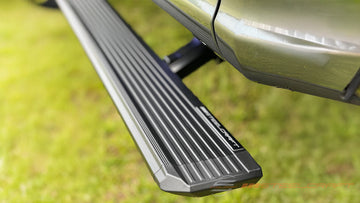 Steelcraft PowerGlide Retractable Boards | 2016-2023 Toyota Tacoma Double Cab All Trim Levels | Black | Model 373470 - 0