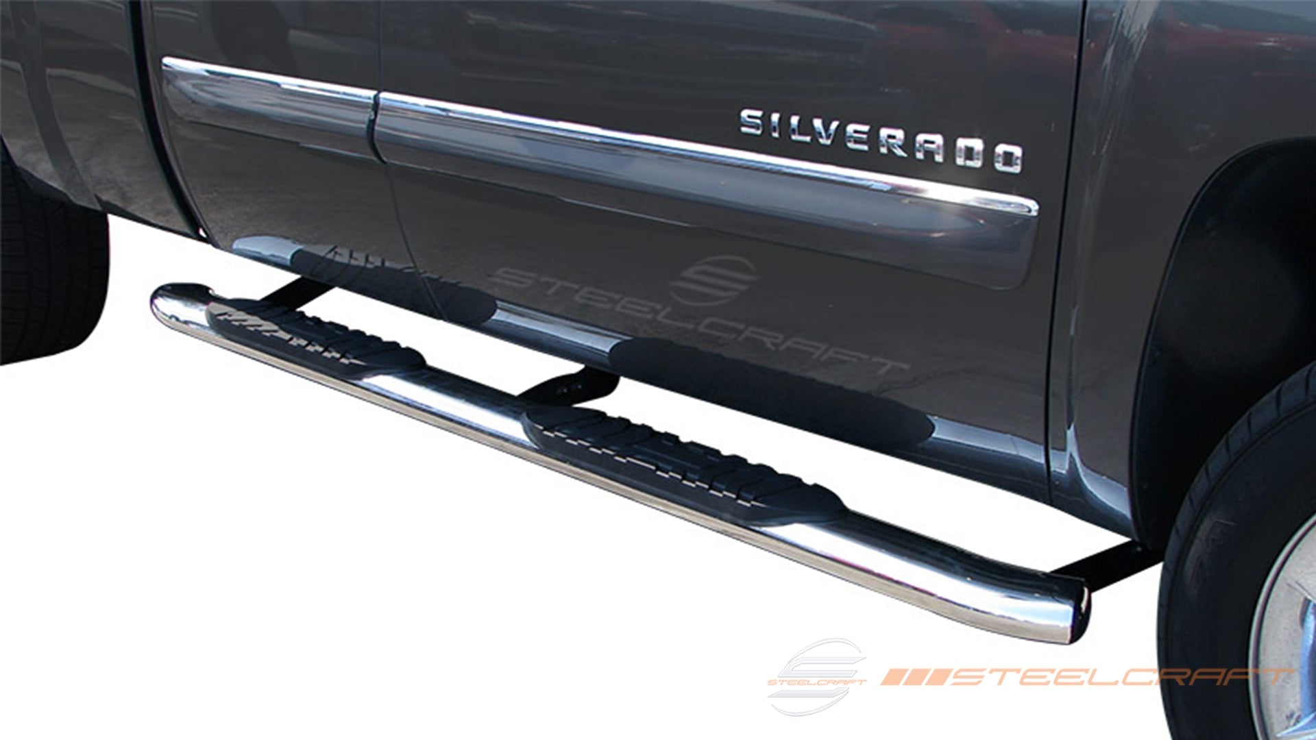 Steelcraft 5 Oval Premium Sidebars | 1999-2014 Chevrolet Silverado / G ...