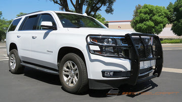 Steelcraft HD Grille Guards | 2015-2020 Chevrolet Suburban/Tahoe 1500  Excl adaptive cruise control | Black| Model 50-0400