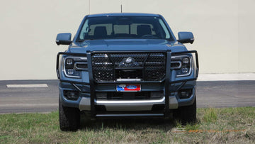 Front View Steelcraft HD Grille Guard for 2023-2026 Ford Ranger - it fits All Ranger models - Part number 50-1345C