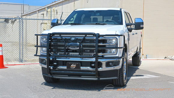 Steelcraft HD Grille Guards | 2023-2027 Ford Super Duty   | Black| Model 50-1390C