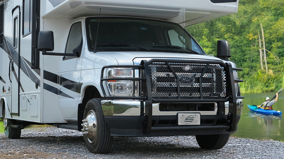 Steelcraft HD Grille Guards | 2015-2025 Ford E-Series | Black| Model 50-1700