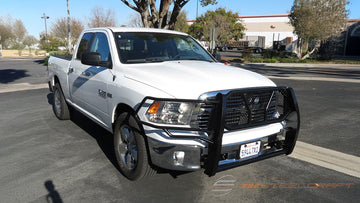 Steelcraft HD Grille Guards | 2009-2018 Dodge RAM 1500 / 19-24 RAM 1500 Classic  (Excl. Rebel, Warlock & Sport| Model and models w/1 piece platic bumper cover) | Black| Model 50-2250 - 0