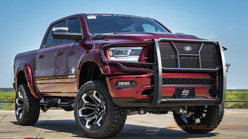 Steelcraft HD Grille Guards | 2019-2026 RAM 1500  Exl. Classic, Rebel/TRX, Tungsten, RHO | Black| Model 50-2270C - 0