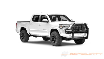Steelcraft HD Grille Guards | 2016-2023 Toyota Tacoma  Adaptive Cruise Control Window, Exclude TRD Pro with TSS | Black| Model 50-3420C - 0