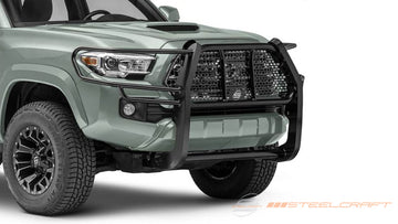 Steelcraft HD Grille Guards | 2016-2023 Toyota Tacoma  Adaptive Cruise Control Window, Exclude TRD Pro with TSS | Black| Model 50-3420C
