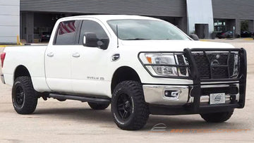 Steelcraft HD Grille Guards | 2016-2024 Nissan Titan XD  Supports Front Camera | Black| Model 50-4080C - 0