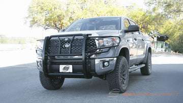 Steelcraft HD Grille Guards | 2007-2021 Toyota Tundra  Adaptive Cruise Control Window. Excl. 2019 TRD Pro with TSS | Black| Model 50-3380C - 0