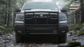 Steelcraft Elevation Front Bumper | 2025-2026 RAM 1500 Front-Accommodates Front Camera, Excl. Rebel/RHO/TRX & Tungsten | Fine Textured Black | Model 60-12275C