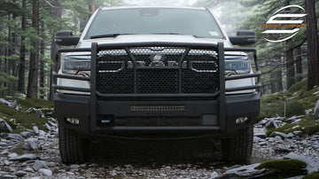 Steelcraft Elevation Front Bumper | 2025-2026 RAM 1500 Front-Accommodates Front Camera, Excl. Rebel/RHO/TRX & Tungsten | Fine Textured Black | Model 60-12275C