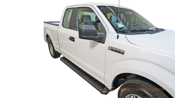 600-14100, Ford, Ford F-150, Ford F-250 Super Duty, Ford F-350 Super Duty, Ford F150 Lightning, 2015, 2017, 2018, 2019, 2020, 2021, 2022, 2023, 2024, 2025, 15, 17, 18, 19, 20, 21, 22, 23, 24, 25, Regular cab, Light Duty, Running Boards, STX600 Utility Boards