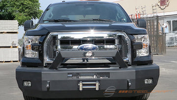 Steelcraft Elevation Bullnose Front Bumper | Ford F-150 2015-2017 | Textured Black | Model 70-11410