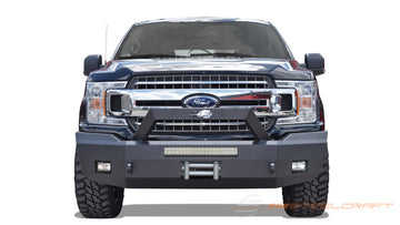 Steelcraft Elevation Bullnose Front Bumper | Ford F-150 2018-2020 | Textured Black | Model 70-11420