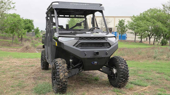 Steelcraft UTV Front Bumper Replacement | 2018-2024 Polaris Ranger    | Fine Textured Black| Model 70-3020