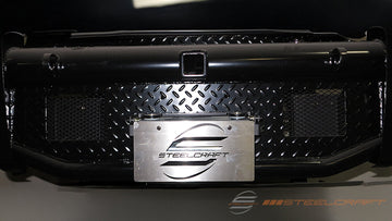 Fairlead license plate bracket for winch replacements