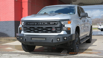 71-10495, Chevrolet, Chevrolet Silverado 1500, 2022, 2023, 2024, 22, 23, 24, All Silverado 1500 models, Heavy Duty, Fortis HD Bumpers, Front, Excl. 2022 LD Classic, Fortis Front Bumper, Textured Black, Steelcraft Automotive, Silverado 1500, 2022-2024