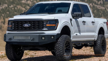 71-11440, Ford, Ford F-150, 2024, 2025, 24, 25, All F-150 models, Heavy Duty, Fortis HD Bumpers, Front, Fortis Front Bumper, Textured Black, Steelcraft Automotive, F-150, 2024-2025