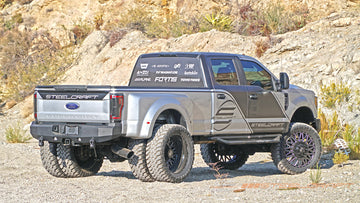 Steelcraft Fortis Rear Bumper | 2017-2026 Ford Super Duty | Textured Black| Model 76-21380 - 0