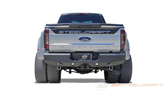 Steelcraft Fortis Rear Bumper | 2017-2027 Ford Super Duty | Textured Black| Model 76-21380