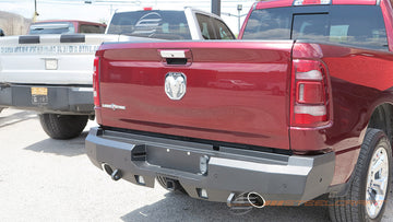 Steelcraft Fortis Rear Bumper | 2019-2024 RAM 1500 (Incl. Rebel) Exclude classic | Textured Black| Model 76-22270
