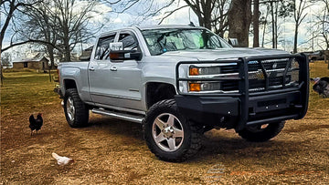 @critterbrowder | “Saved My Life for Sure” – Steelcraft Elevation Front Bumper on a 2015 Chevy Silverado 2500HD LTZ 4X4 - Steelcraft Elevation Front Bumper | 2015-2019 Chevrolet Silverado 2500/3500 | Fine Textured Black | Model 60-10440 | 