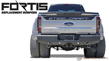 76-20420, Chevrolet, GMC, Chevrolet Silverado 1500, Chevrolet Silverado 1500 LD, GMC Sierra 1500, GMC Sierra 1500 Limited, GMC Sierra 2500 HD, GMC Sierra 3500 HD, 2014, 2015, 2016, 2017, 2018, 2019, 14, 15, 16, 17, 18, 19, All Silverado 1500 LD models, All Silverado 1500 models, All Sierra 1500 Limited models, All Sierra 1500 models, All Sierra 2500 HD models, All Sierra 3500 HD models, Heavy Duty, Fortis HD Bumpers, Rear