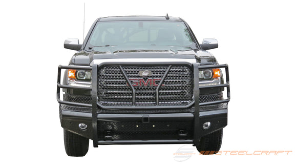 Steelcraft HD Front Bumper Replacements | 2015-2019 GMC Sierra 2500/3500HD With Receiver | Black | Model HD10460R