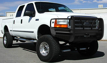 Steelcraft HD Front Bumper Replacements | 1999-2007 Ford Super Duty / Excursion  With Receiver | Black Model HD11300R