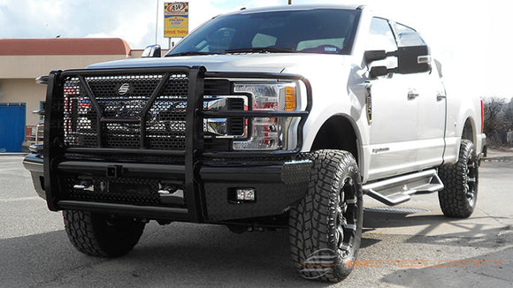 Steelcraft HD Front Bumper Replacements | 2017-2022 Ford Super Duty  With Receiver/Accomodates Front Camera & Adaptive Cruise Control | Black Model HD11380RCC
