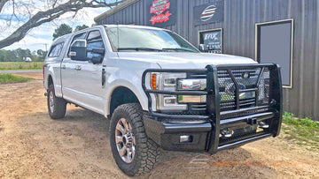 Steelcraft HD Front Bumper Replacements | 2017-2022 Ford Super Duty  With Receiver/Accomodates Front Camera & Adaptive Cruise Control | Black Model HD11380RCC - 0