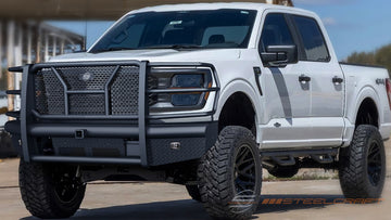 Steelcraft HD Front Bumper Replacements | 2024-2026 Ford F150  With Receiver/Accomodates Front Camera & Adaptive Cruise Control | Black Model HD11440RCC - 0