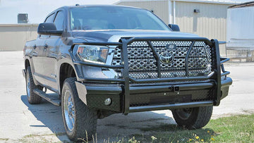 Steelcraft HD Front Bumper Replacements | 2014-2021 Toyota Tundra With Receiver & Accomodates Front Camera | Black Model HD13380RC