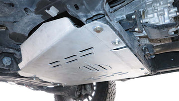 Steelcraft HD Skid Plate | 2024-2026 Toyota Tacoma & 2025-2026 Toyota 4Runner Transmission Skid Plate W/Cat Guard | Raw Aluminum | Model HD1430SKD - 0