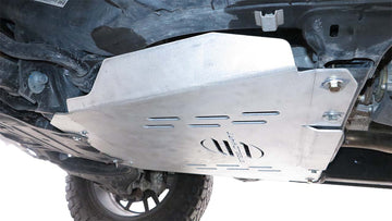 Steelcraft HD Skid Plate | 2024-2026 Toyota Tacoma & 2025-2026 Toyota 4Runner Transmission Skid Plate W/Cat Guard | Raw Aluminum | Model HD1430SKD