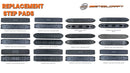 Steelcraft Replacement Step Pad. Refresh your Steelcraft side steps without replacing the entire board. Our direct fit Steelcraft Replacement Step Pads restore traction, improve appearance, and help keep you and your passengers safe in wet, muddy, or icy conditions.Key Features. 