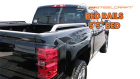 Steelcraft Bed Rails | 2014-2023 Chevrolet Silverado / GMC Sierra 1500 5.5` Bed | S/S | Model 602247