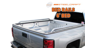 Steelcraft Bed Rails | 2015-2023 Chevrolet Colorado / GMC Canyon 6 Bed / 92-11 Ford Ranger 6 Bed / 00-06 Toyota Tundra 6-4 Bed   | S/S | Model 613407