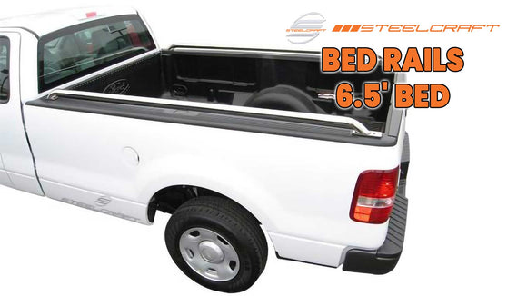 Steelcraft Bed Rails | 1999-2016 Ford Super Duty / 97-14 Ford F150 / 80-96 Ford F150/F250 6.5` Bed | S/S | Model 612457